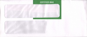 certified mail envelope
